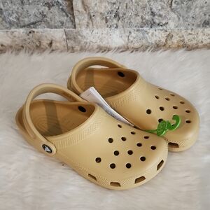 Crocs Kids Tan Clog Sandals - Classic Comfort Brand New